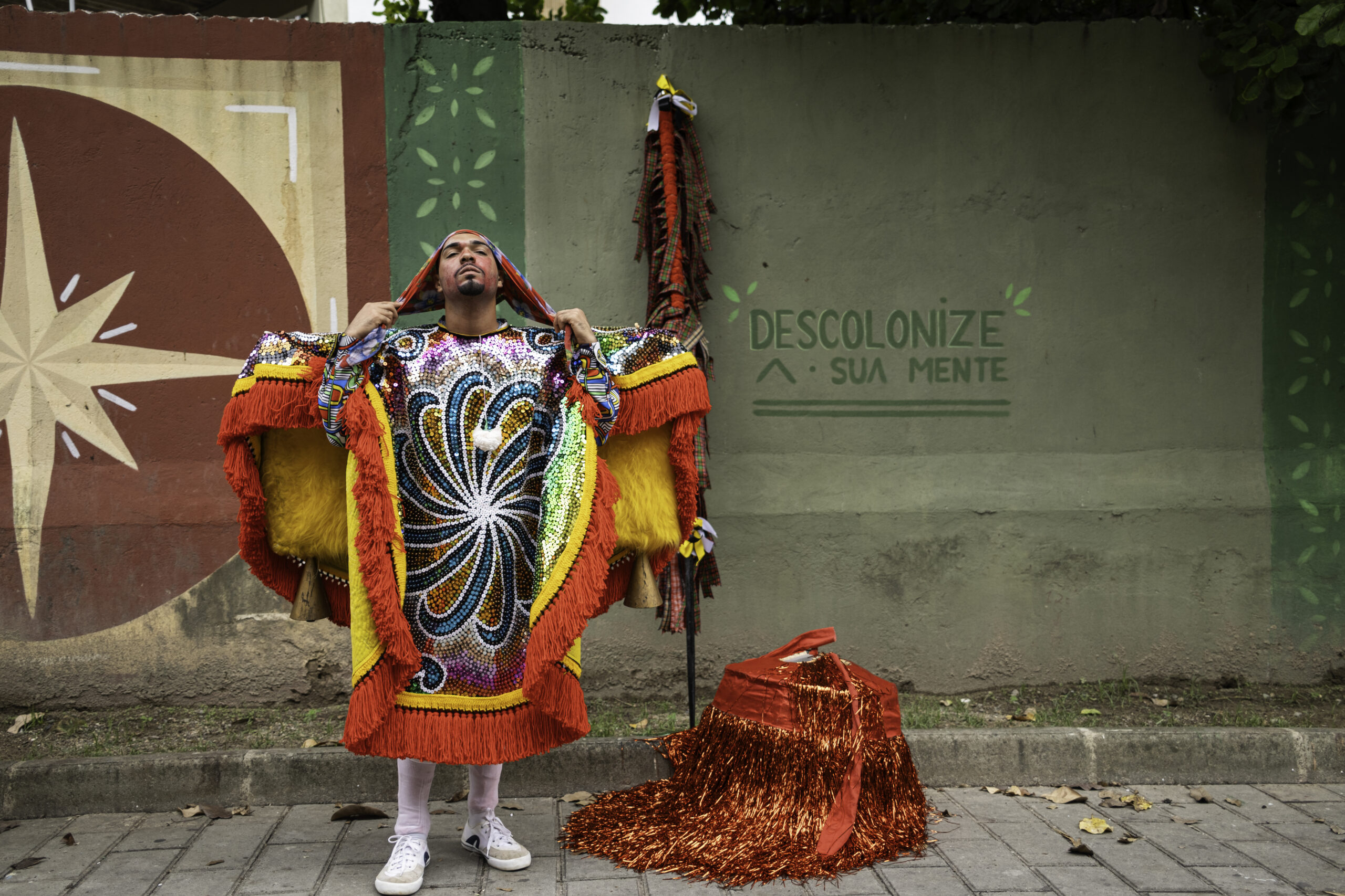 Saida do Maracatu Leão de Ouro, Domingo de Carnaval. Samuel Macedo.